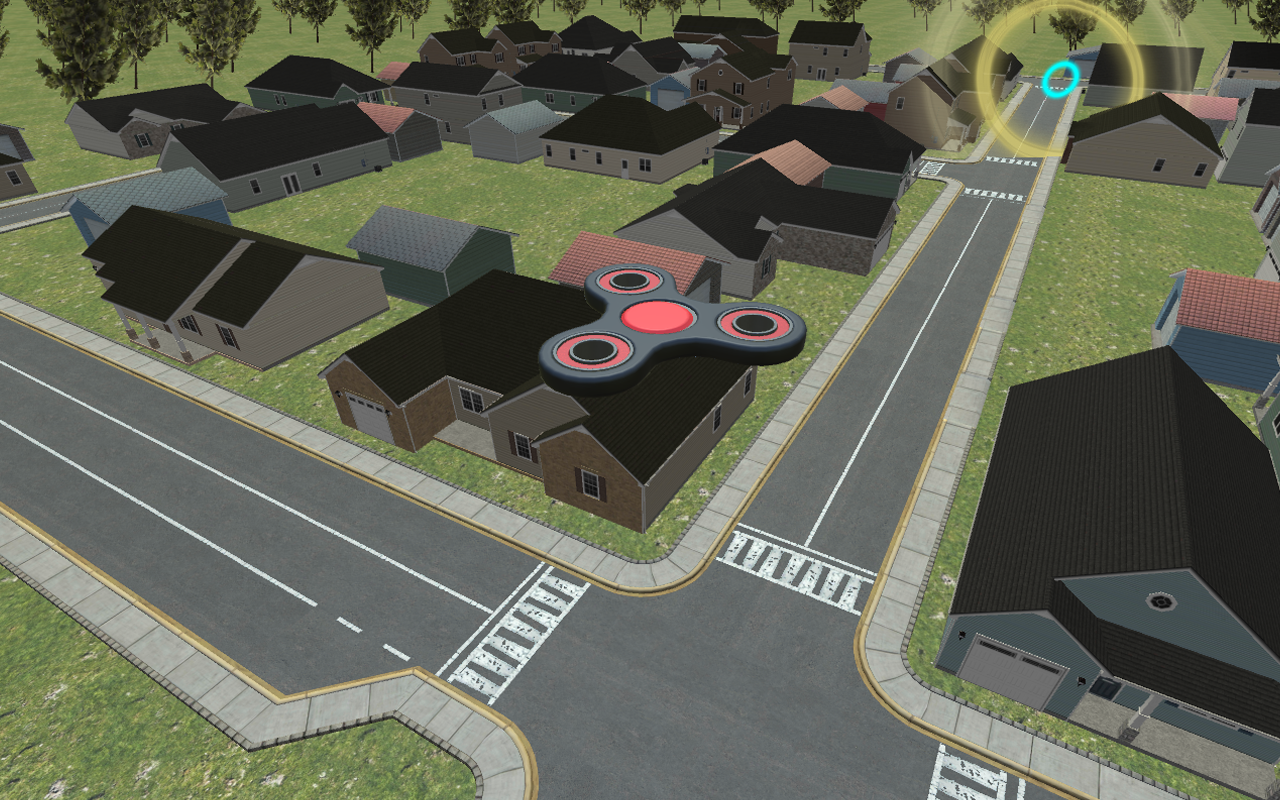 Flying Fidget Spinner Training Game Screenshot