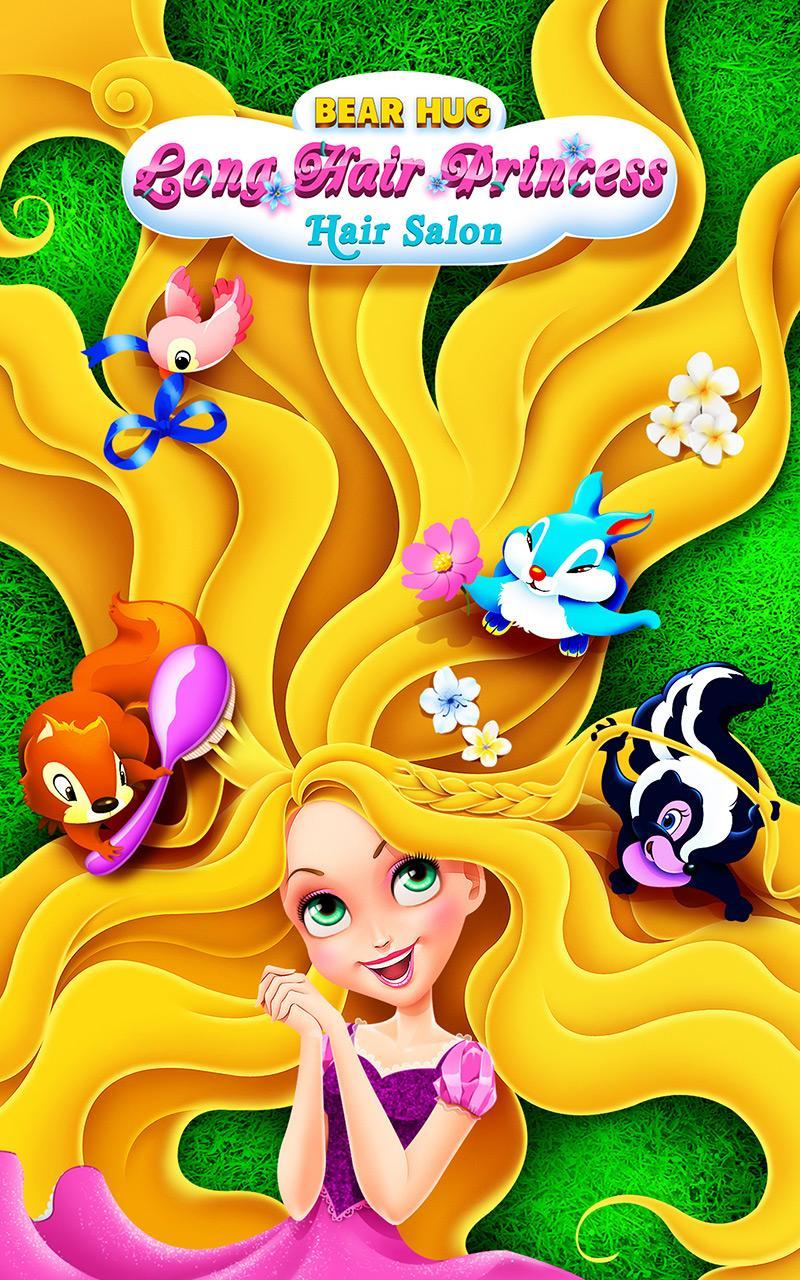 Screenshot 1 of Peluquería de princesa de pelo largo 