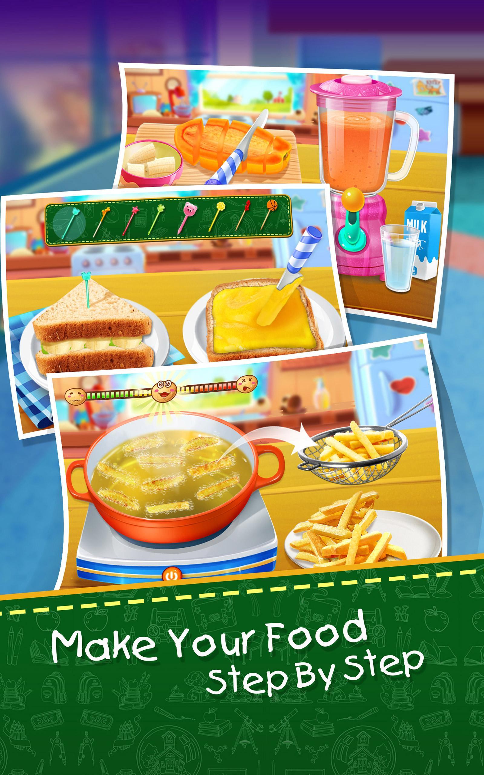 School Lunch Food Maker 2 Game Screenshot