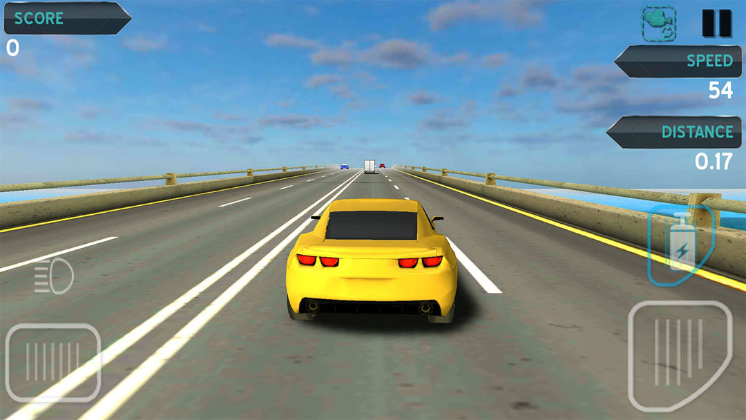 Screenshot of Traffic Racing Game On Beach