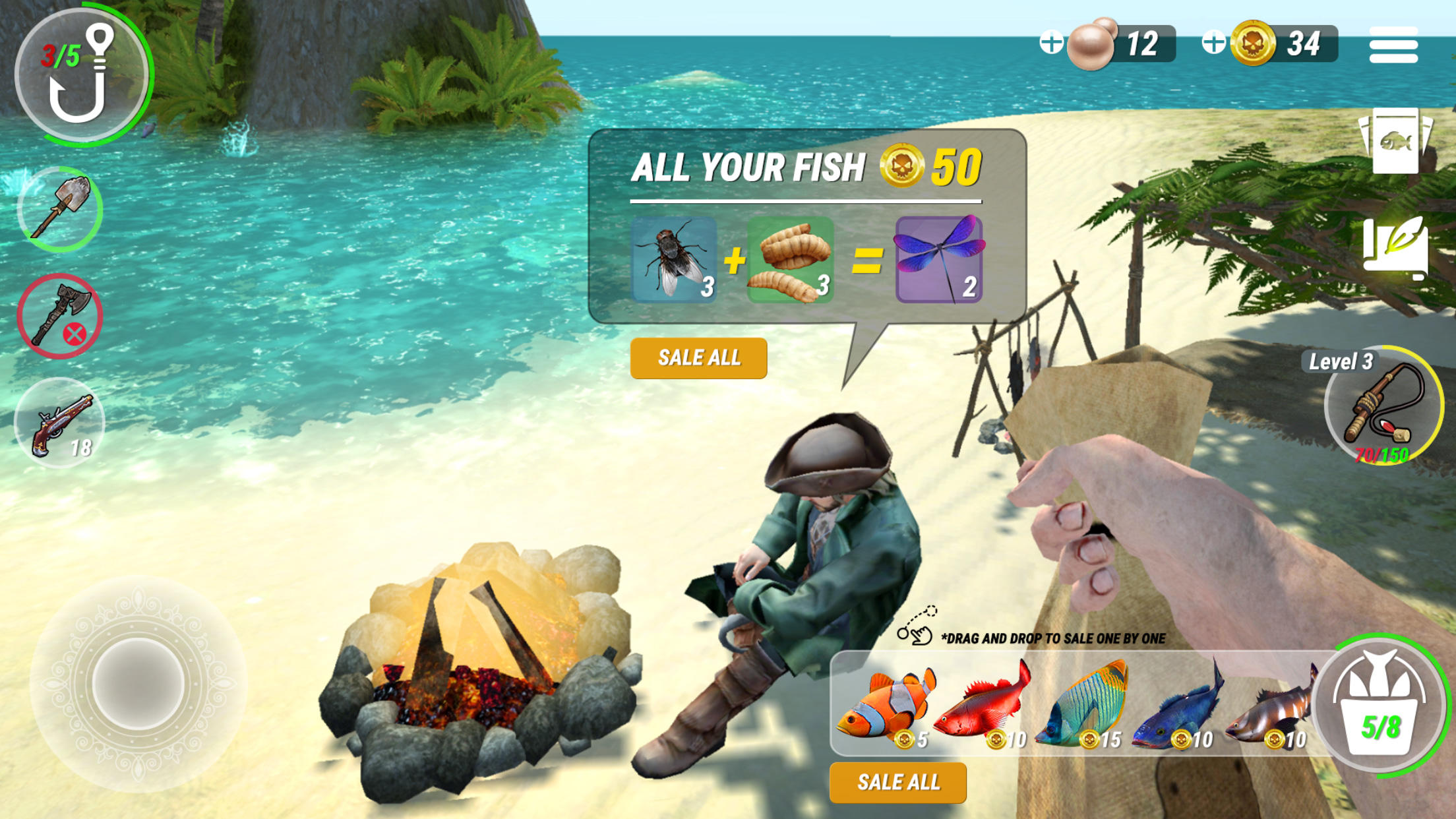 Last Fishing: Monster Clash Ho Game Screenshot