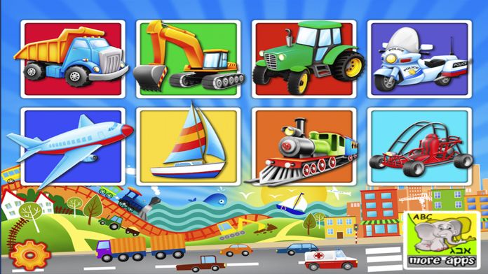 Trucks and Things That Go Puzzle Game遊戲截圖