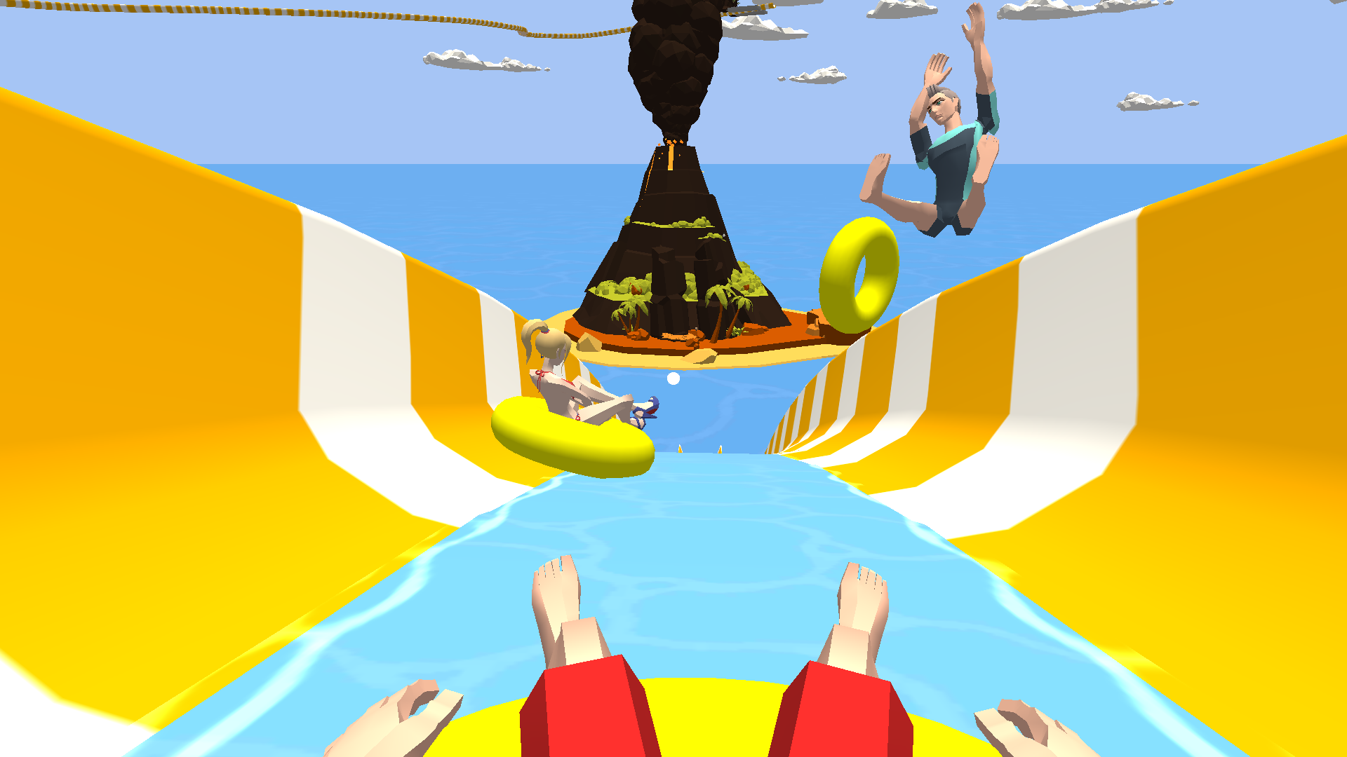 Screenshot 1 of VR Aqua Thrills: jogo de toboágua para Cardboard VR 1.0.1
