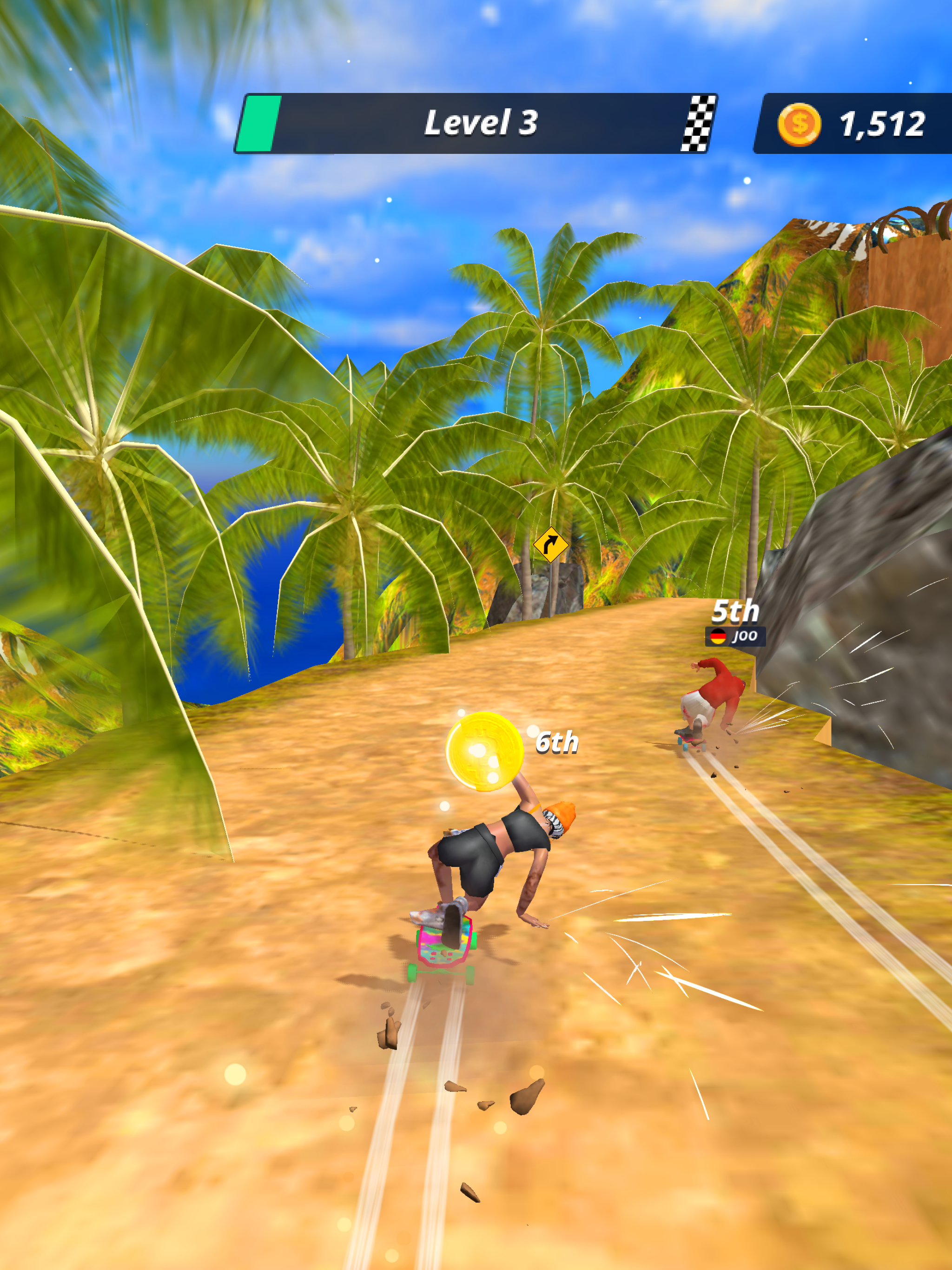 Downhill Racer Game Screenshot