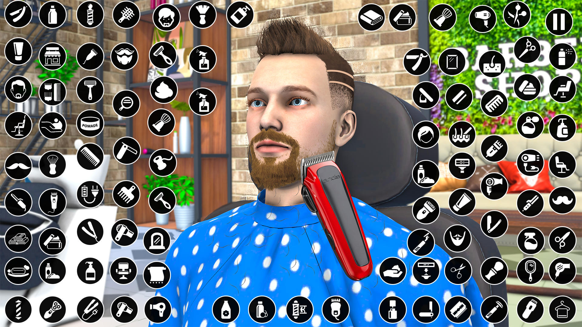 Cuplikan Layar Game Barber Shop Sim Hair Cut Games