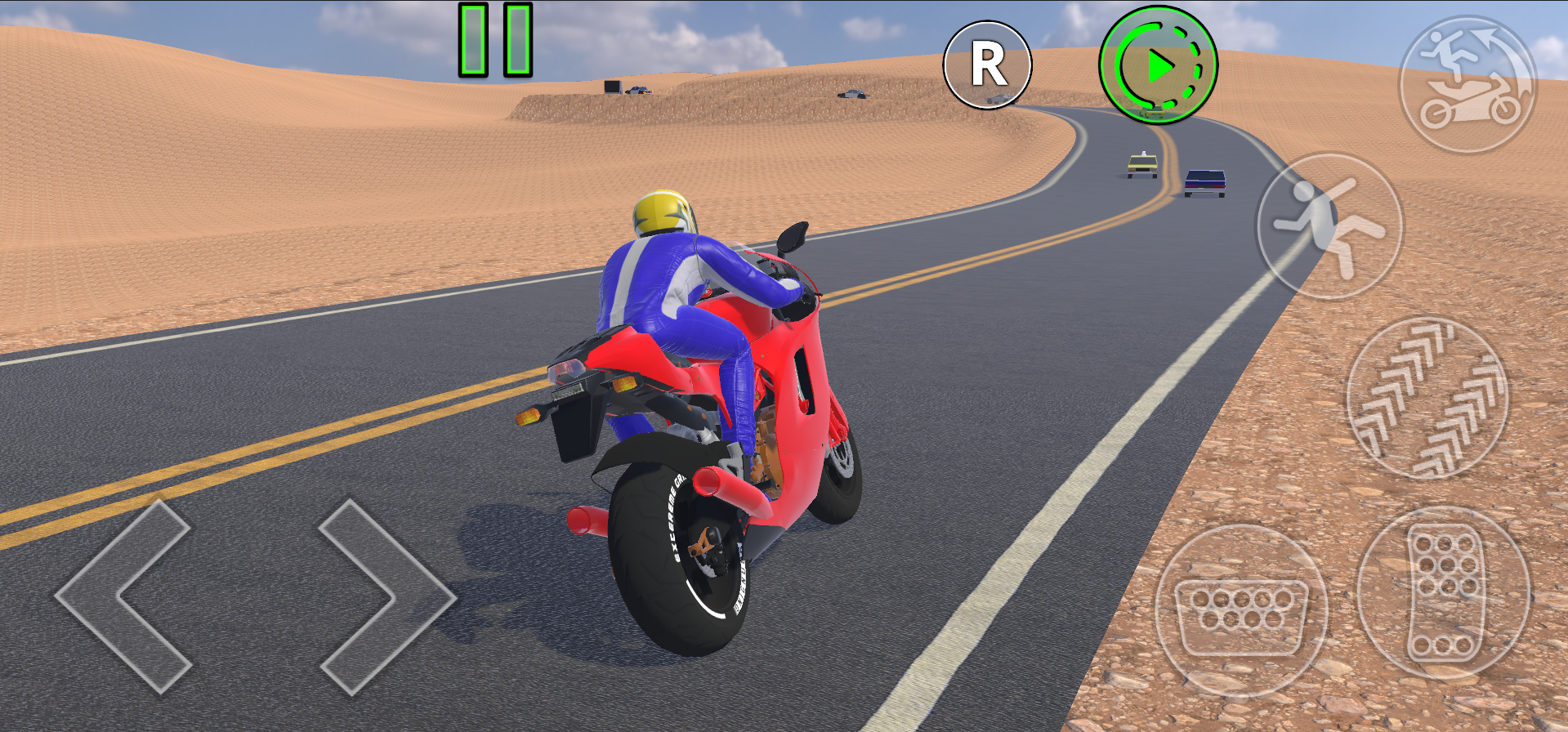 Ragdoll Bike Fall Game Screenshot