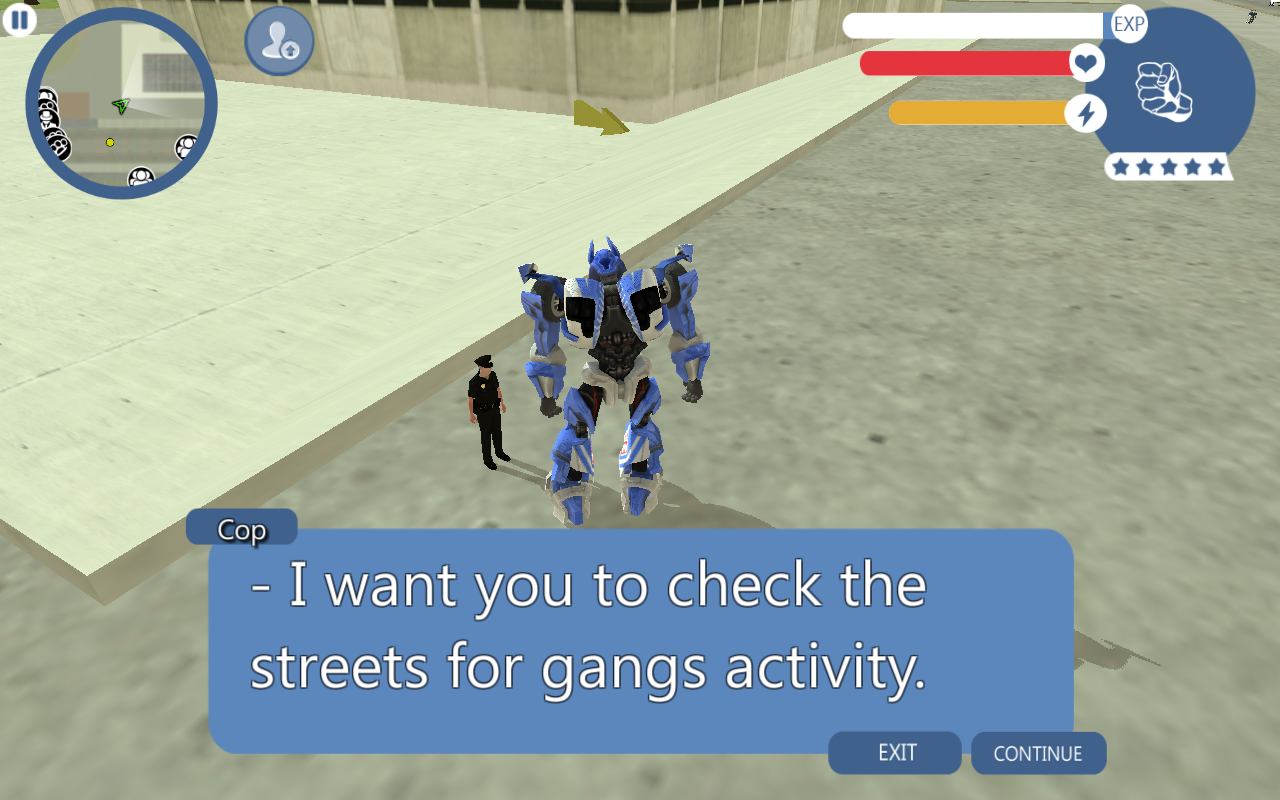 Screenshot of Supercar Robot