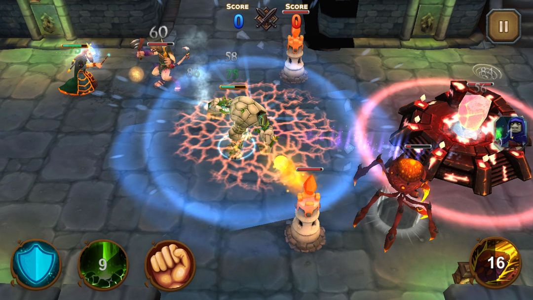 Screenshot of Dungeon and League