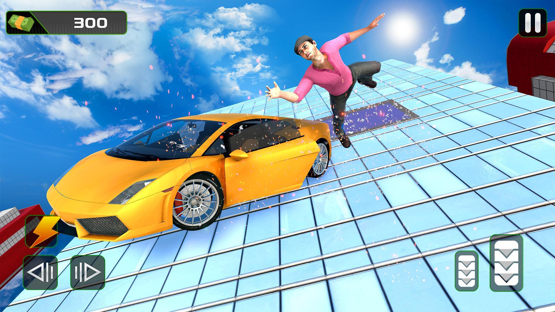 Captura de Tela do Jogo Furious Smash Car Hits – Fast Impossible Stunts