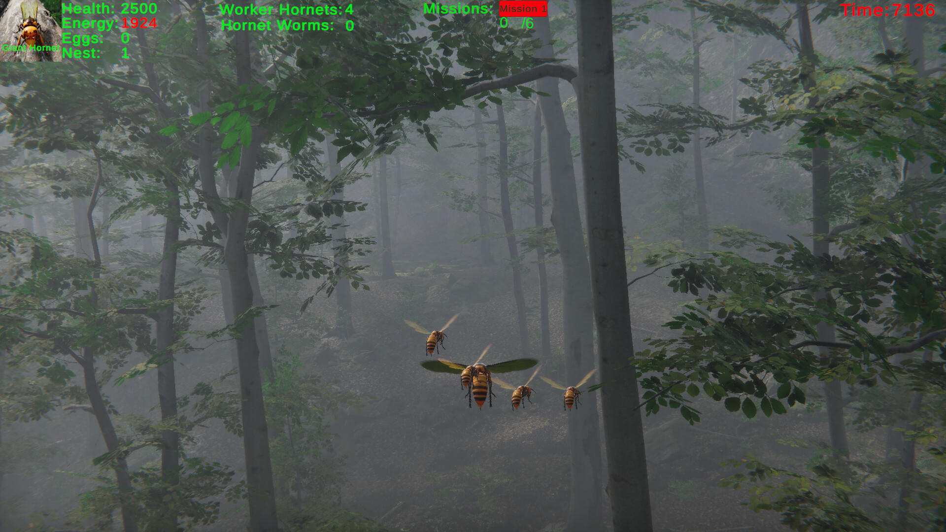 Giant Hornet ภาพหน้าจอเกม