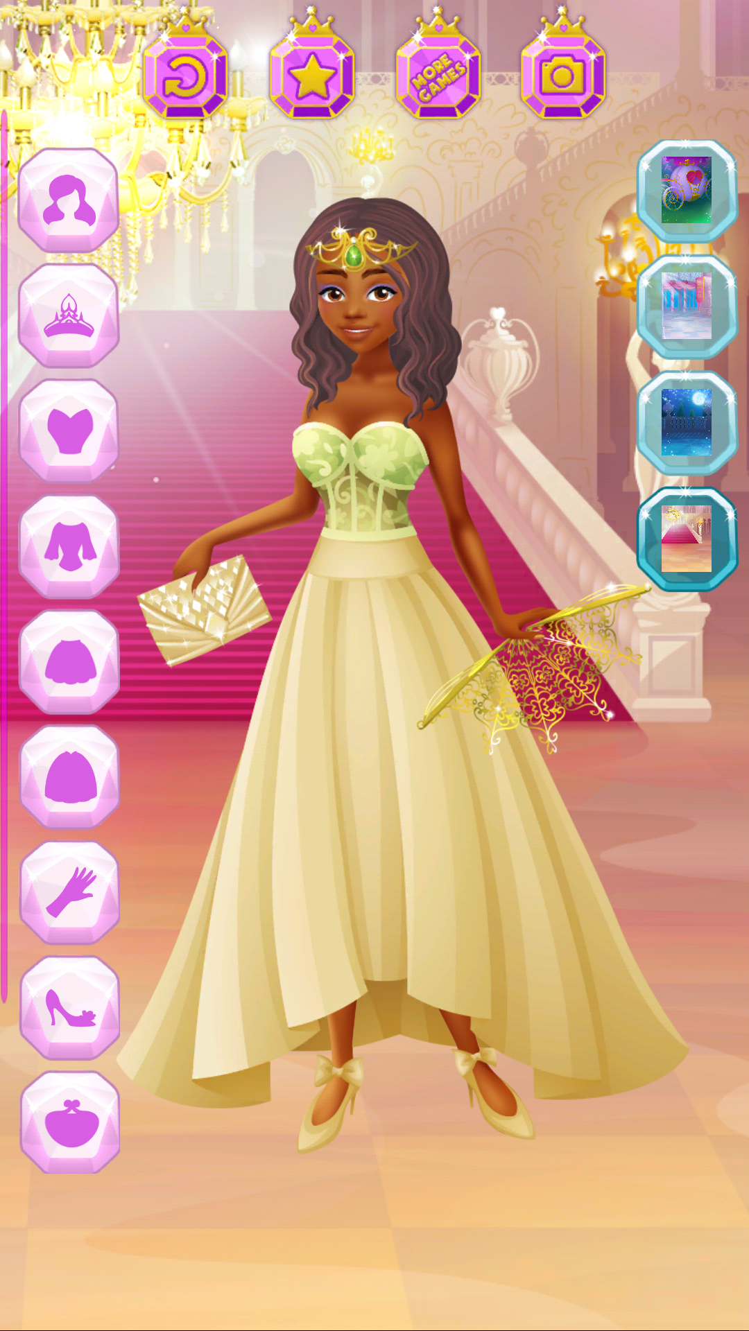 Cinderella Dress Up Girl Games screenshot game