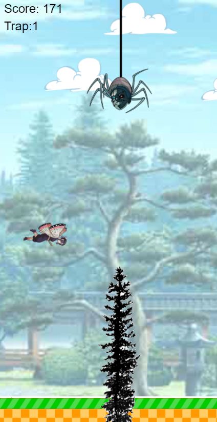 Flying Shinobu of Demon Slayer ภาพหน้าจอเกม