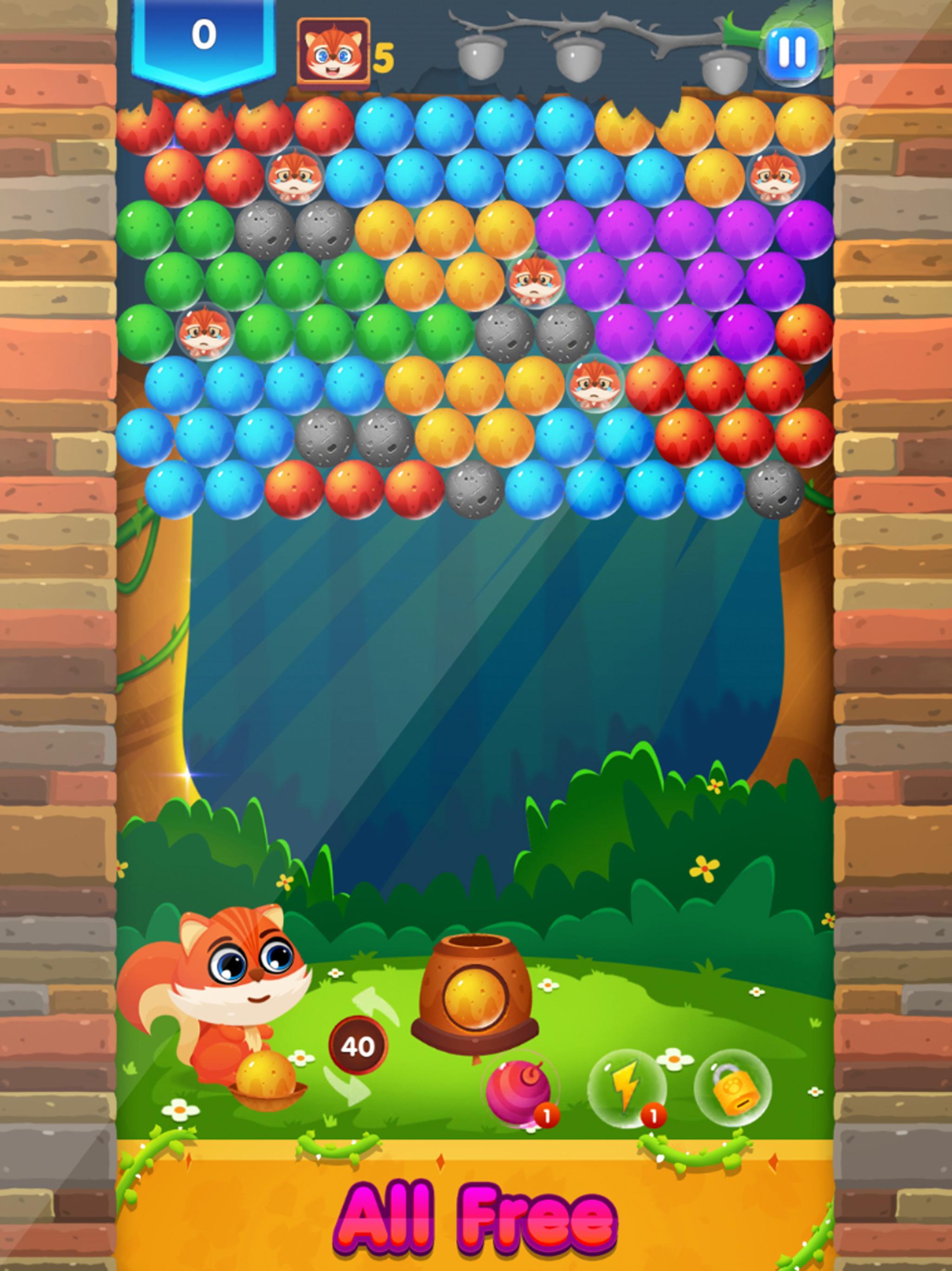 Captura de Tela do Jogo Bubble Shooter: Chip Pop