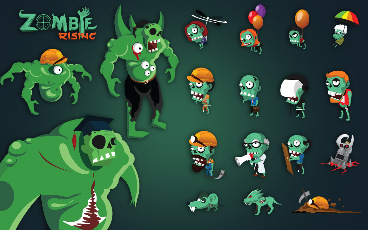 죽은 대상 : 좀비가 상승 게임 스크린샷