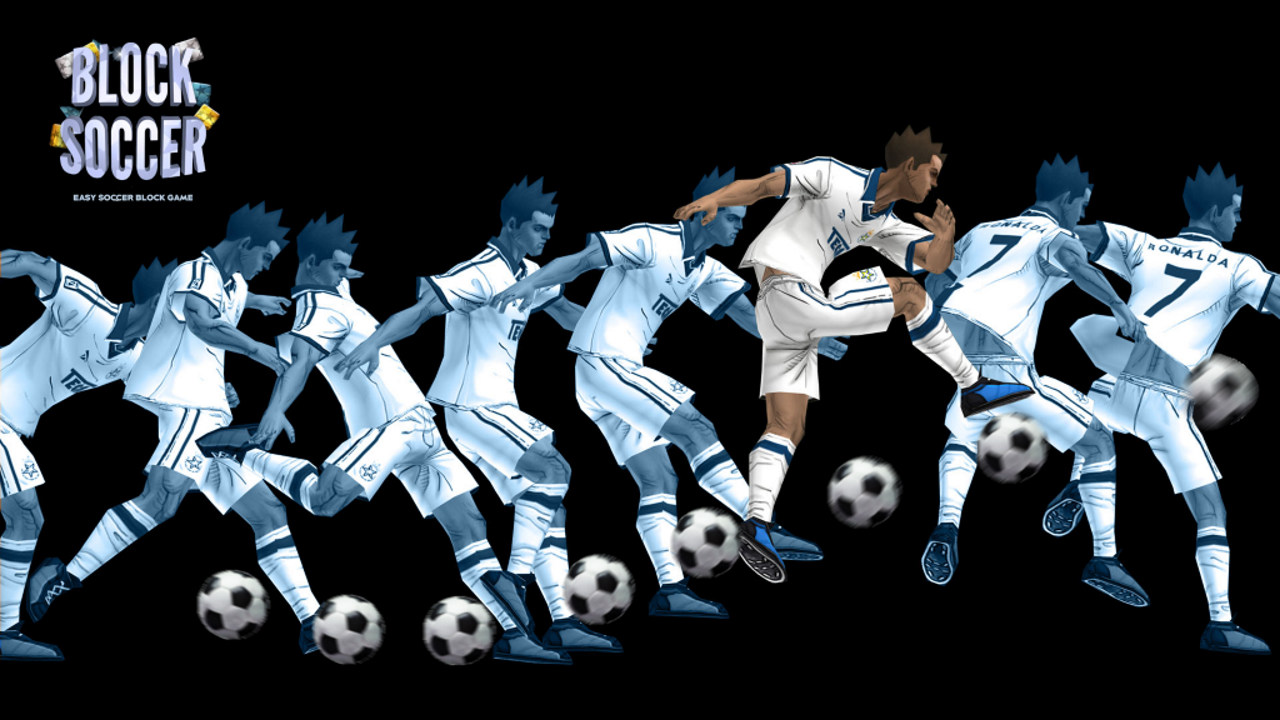 Captura de Tela do Jogo Block Soccer - Brick Football