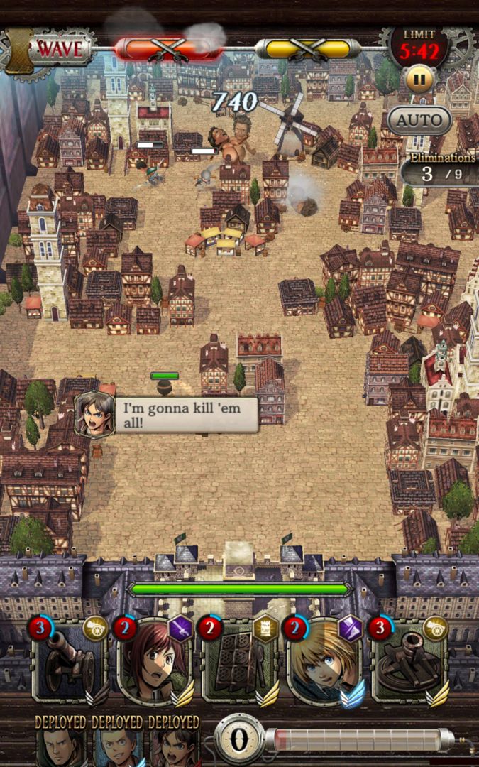 Attack on Titan TACTICS ภาพหน้าจอเกม