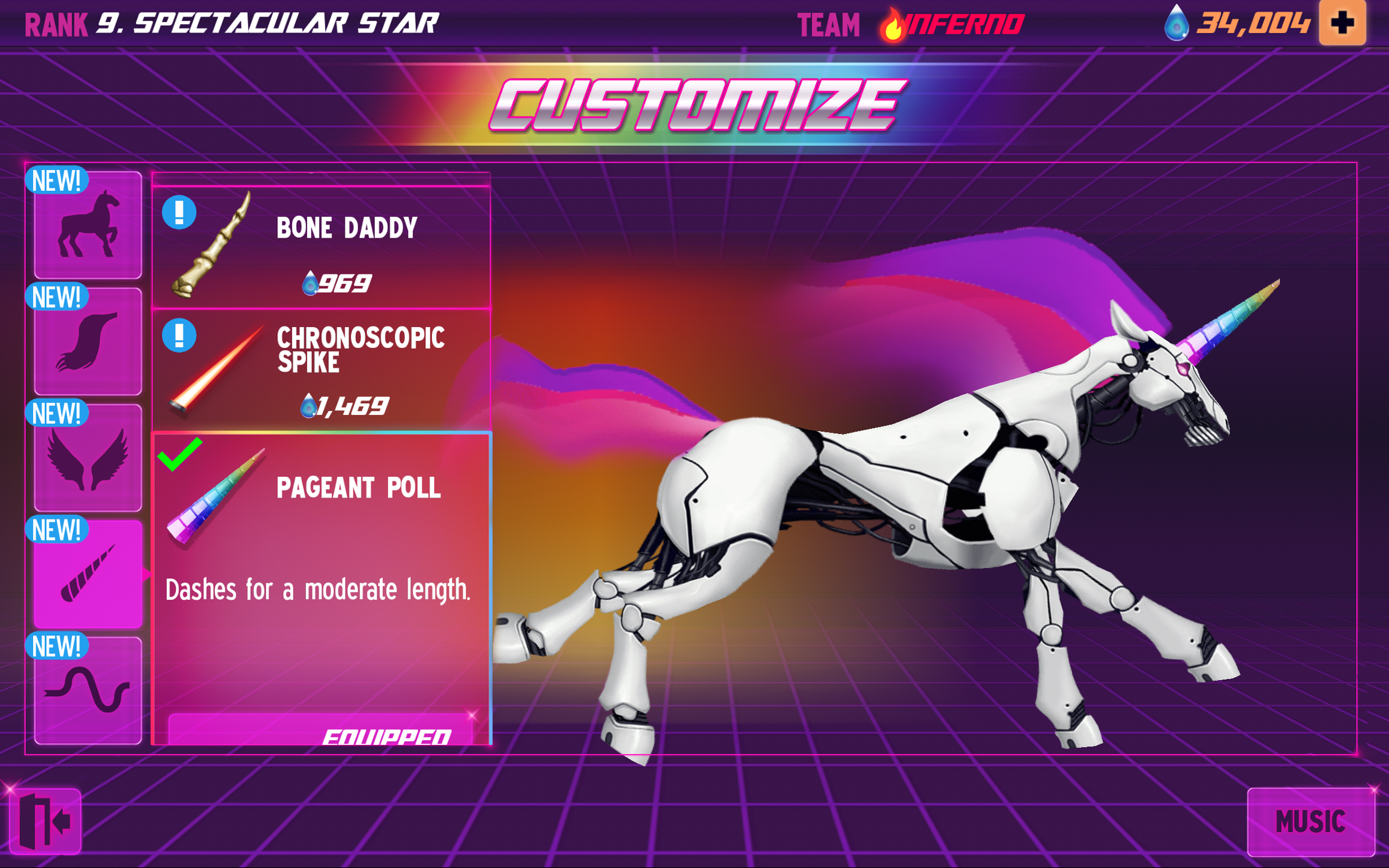 Screenshot of Robot Unicorn Attack 2