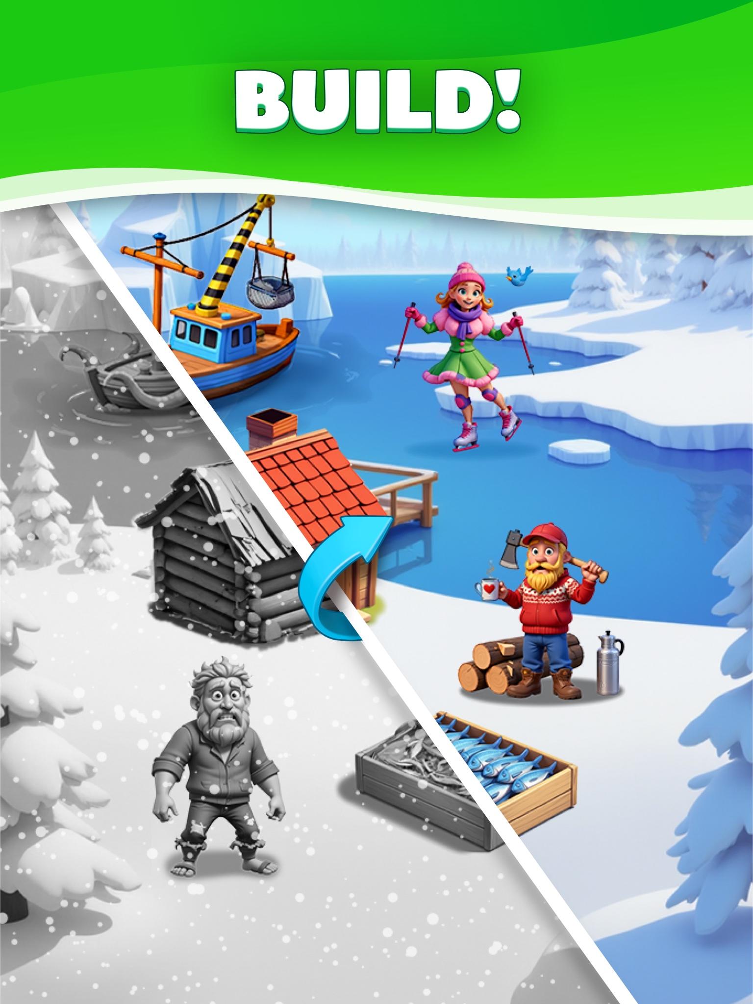 Merge Travel: Build Dream Town Game Screenshot