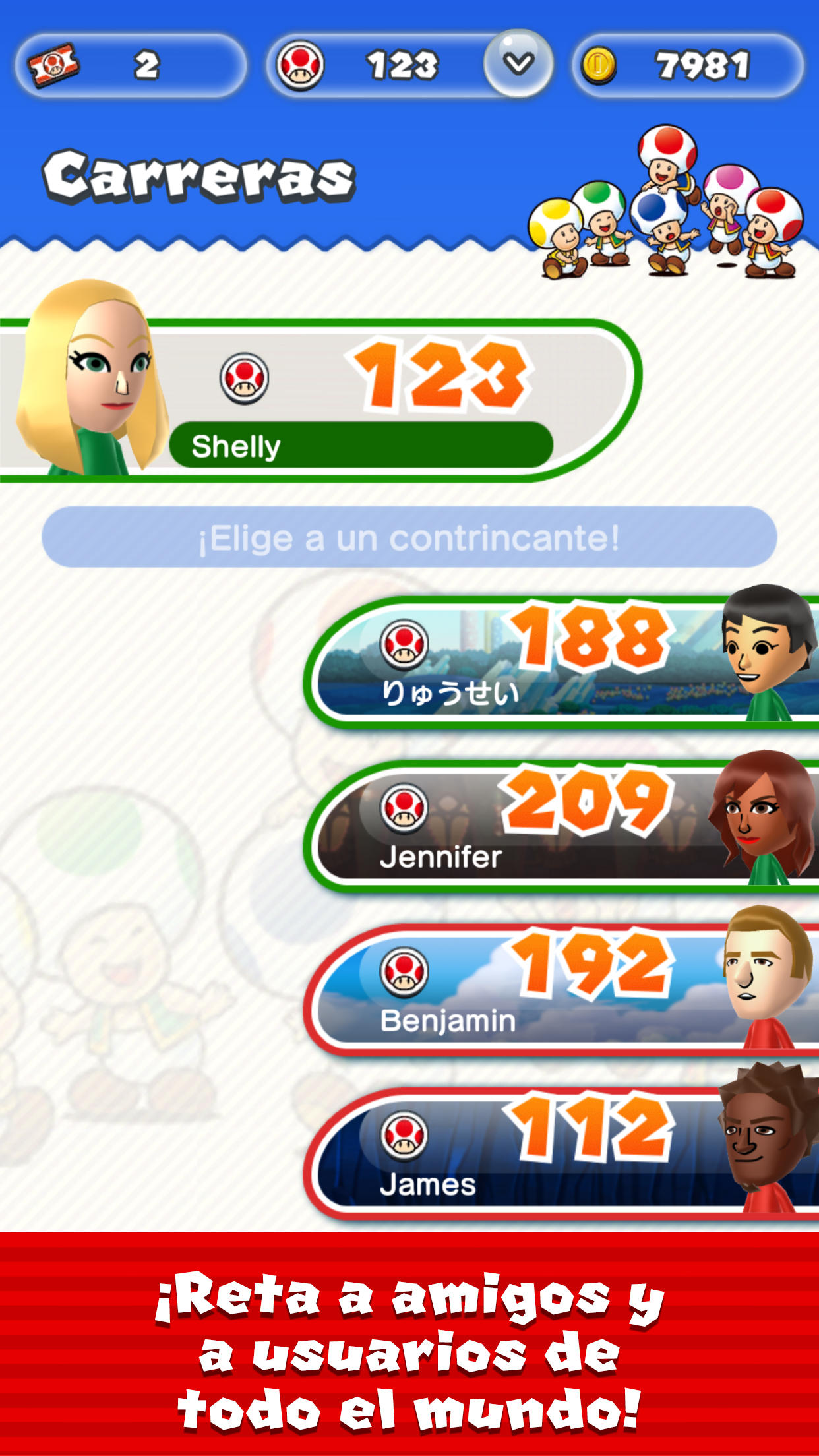 Captura de Pantalla del Juego Super Mario Run