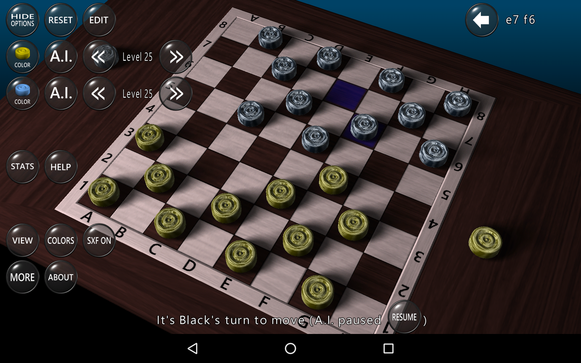 3D Checkers Game ゲームのスクリーンショット