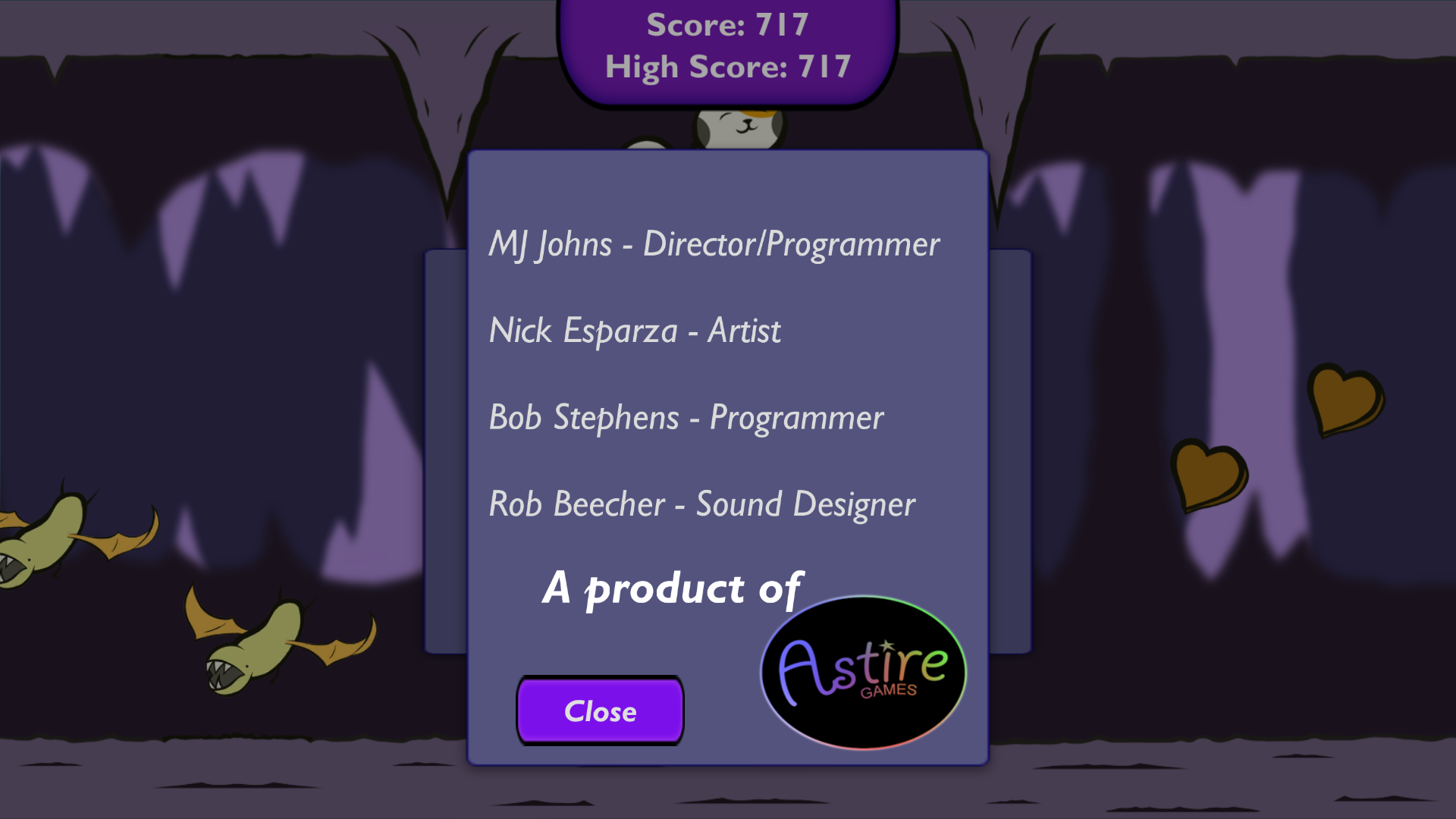 Cat Cave Game Screenshot