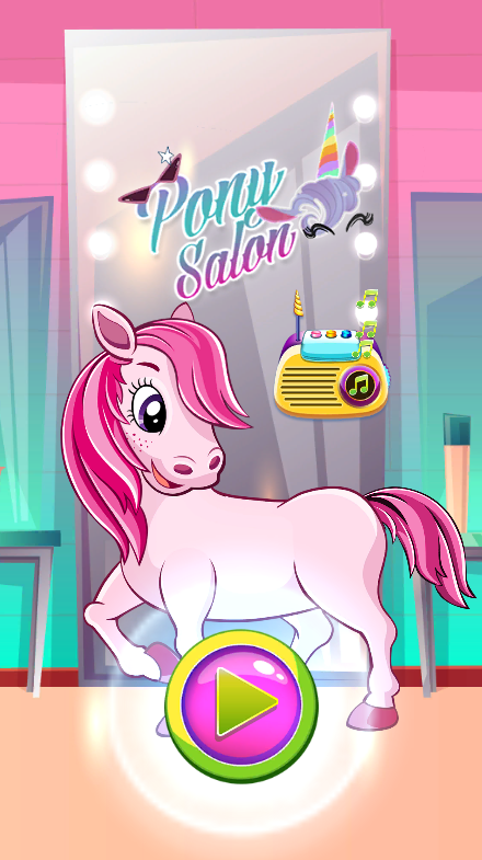 Screenshot of Unicorn Dressup Salon