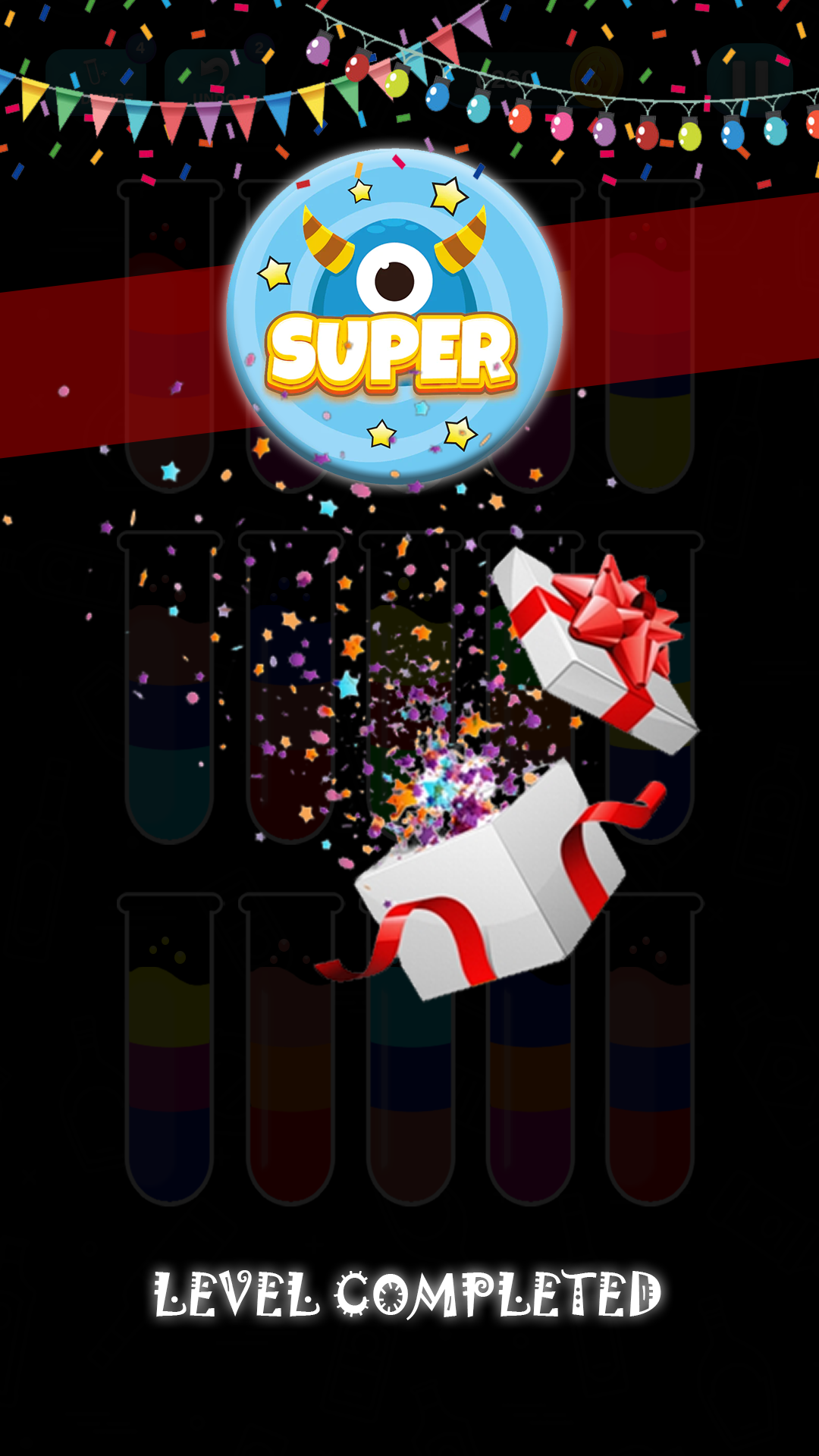 Water Sort Puzzle Game 3D Game Screenshot