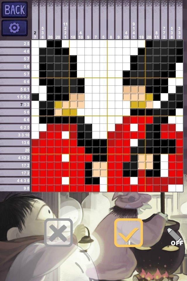 Captura de Tela do Jogo Picross Wall : Ghost House