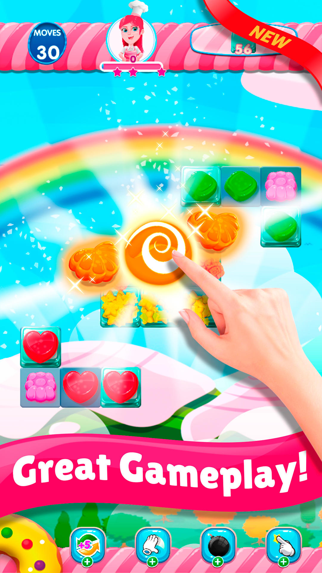 Screenshot of Sweet Candy Sugar - Match 3
