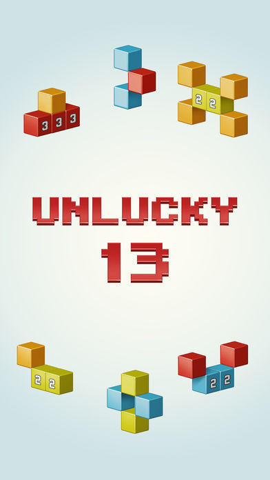Скриншот игры Unlucky 13 - Addictive block puzzle game