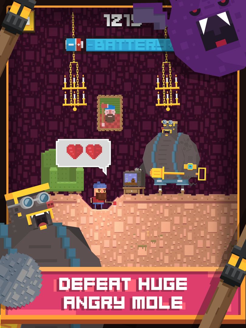 Screenshot of Diggerman - Arcade Gold Mining
