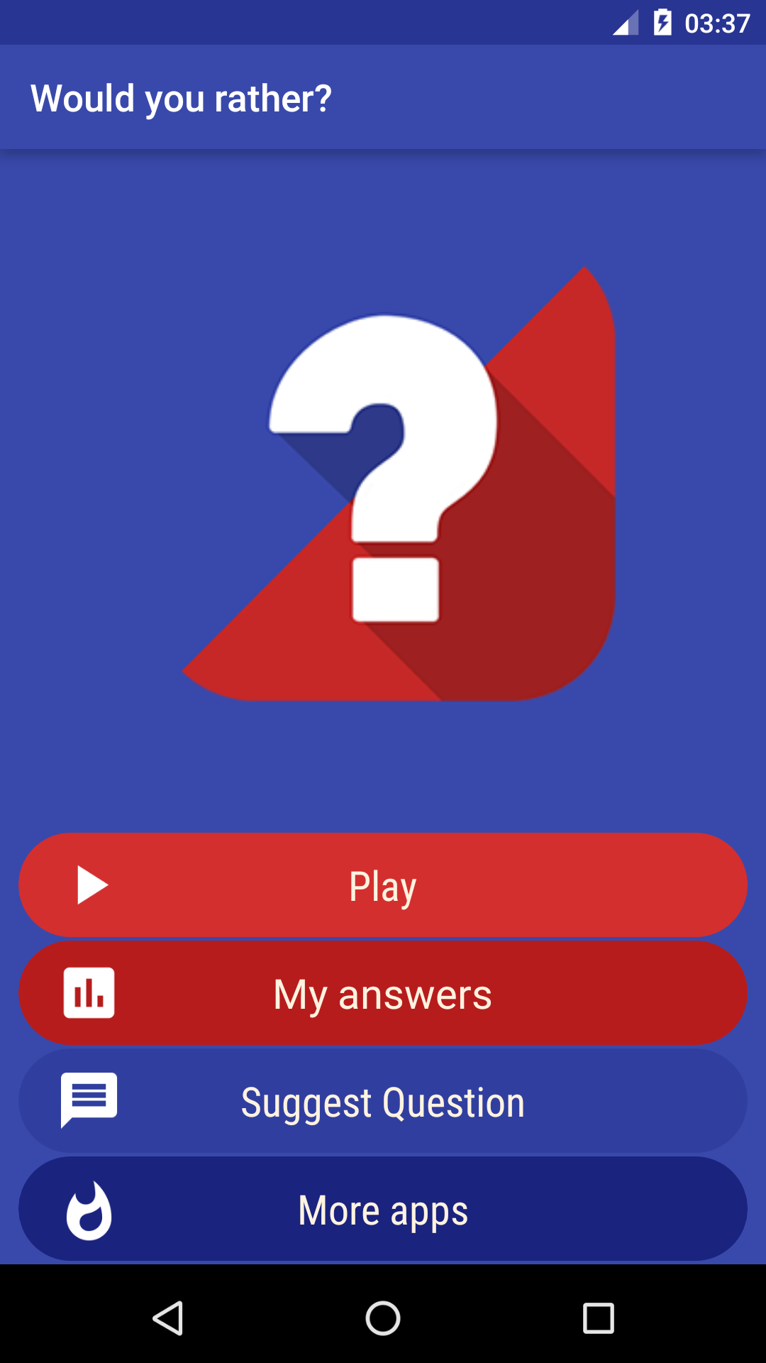 Would you rather Game Screenshot