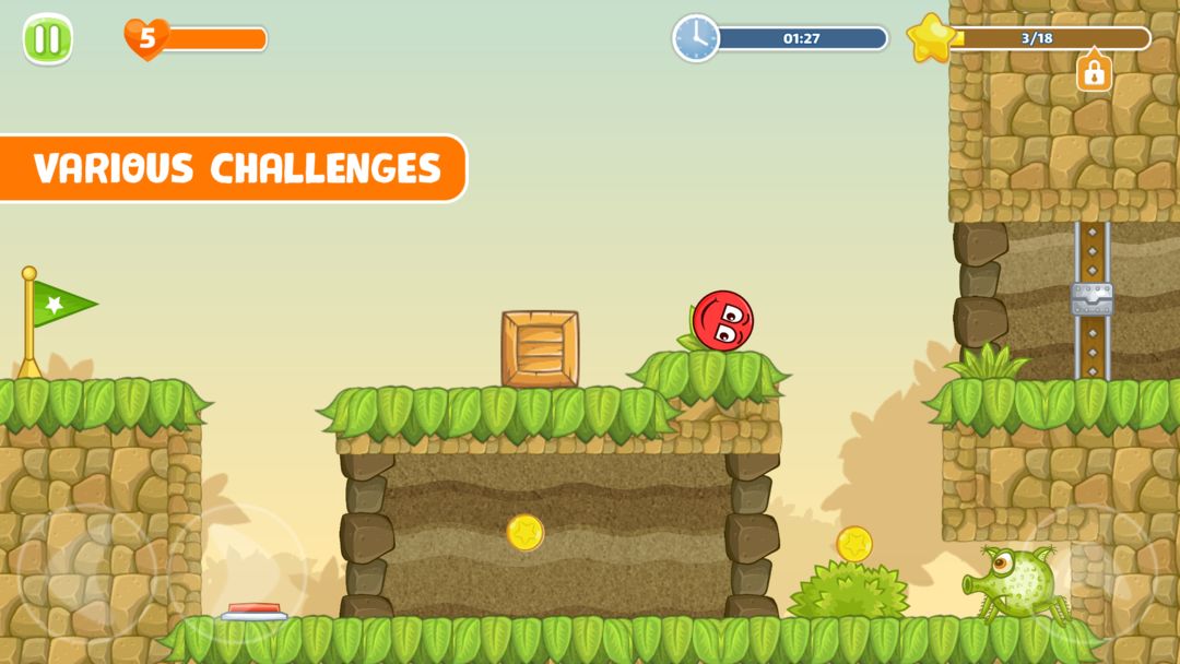 Screenshot of Red Bouce Ball 5: Jump Ball Adventure