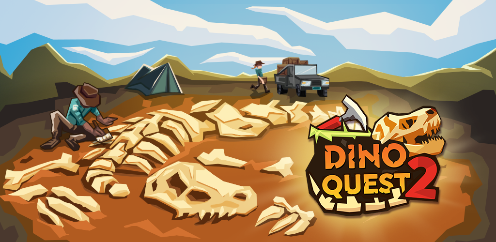 Banner of Dino Quest 2: Mga Larong Dinosaur 1.23.14