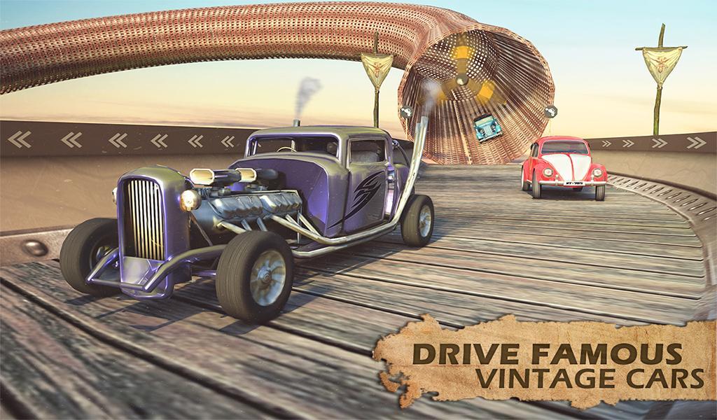 Cuplikan Layar Game Xtreme Car Stunt Race Car Game