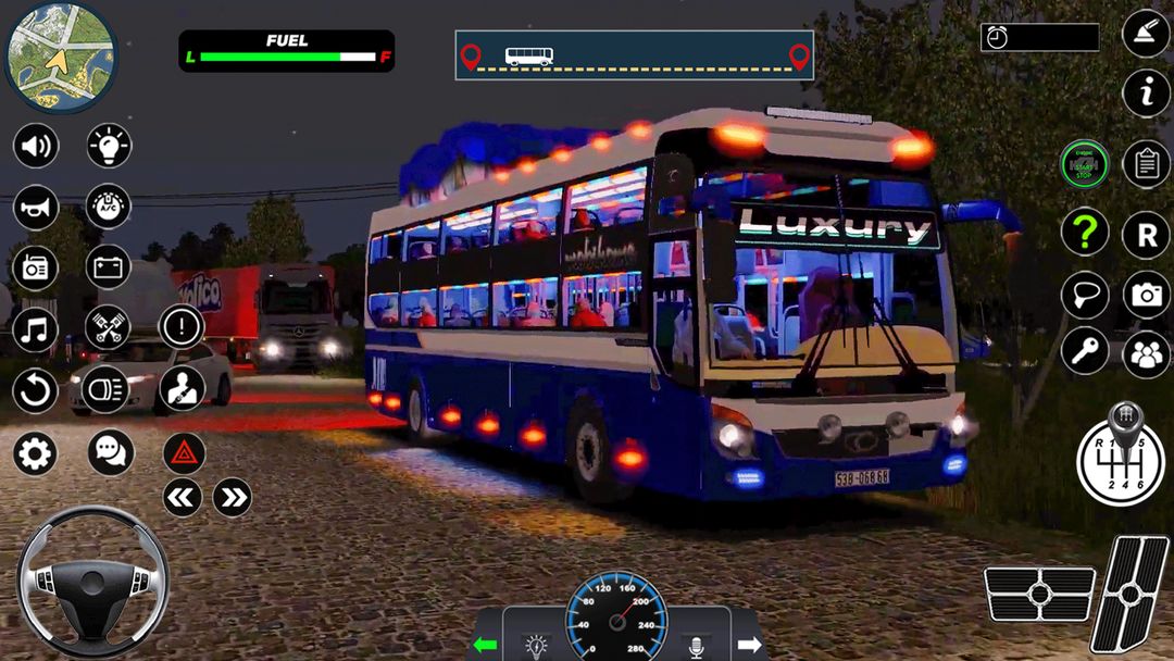 現代重型巴士旅遊車：終極城市交通3D遊戲截圖
