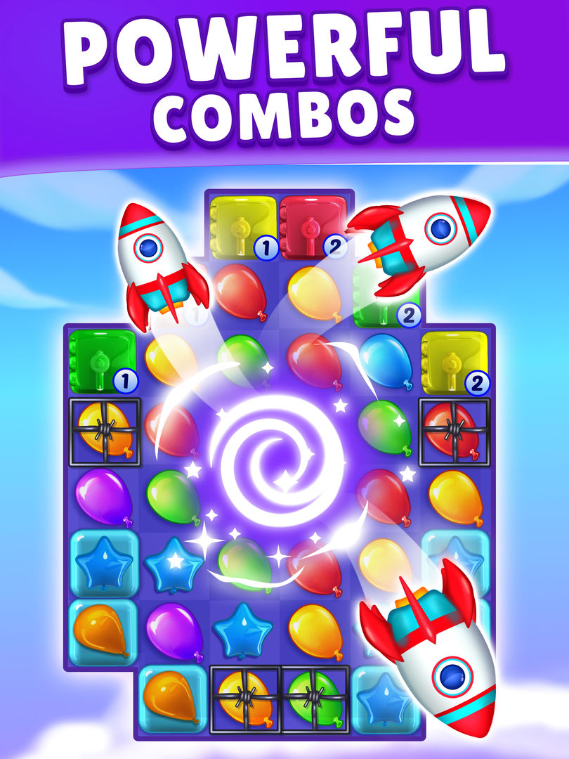 Balloon Pop: Match 3 Games screenshot game