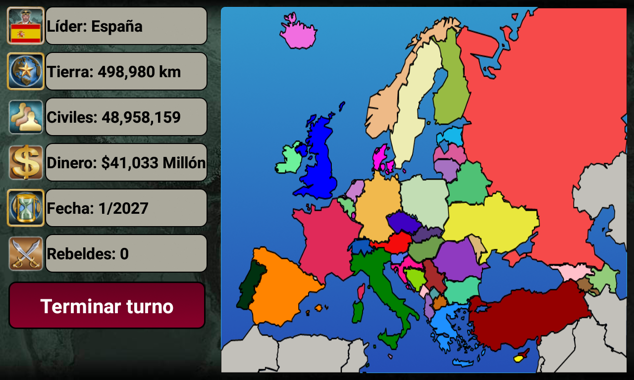 Captura de Pantalla del Juego Imperio de Europa