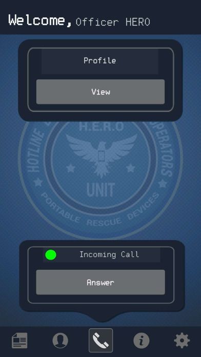 Screenshot of HERO Unit