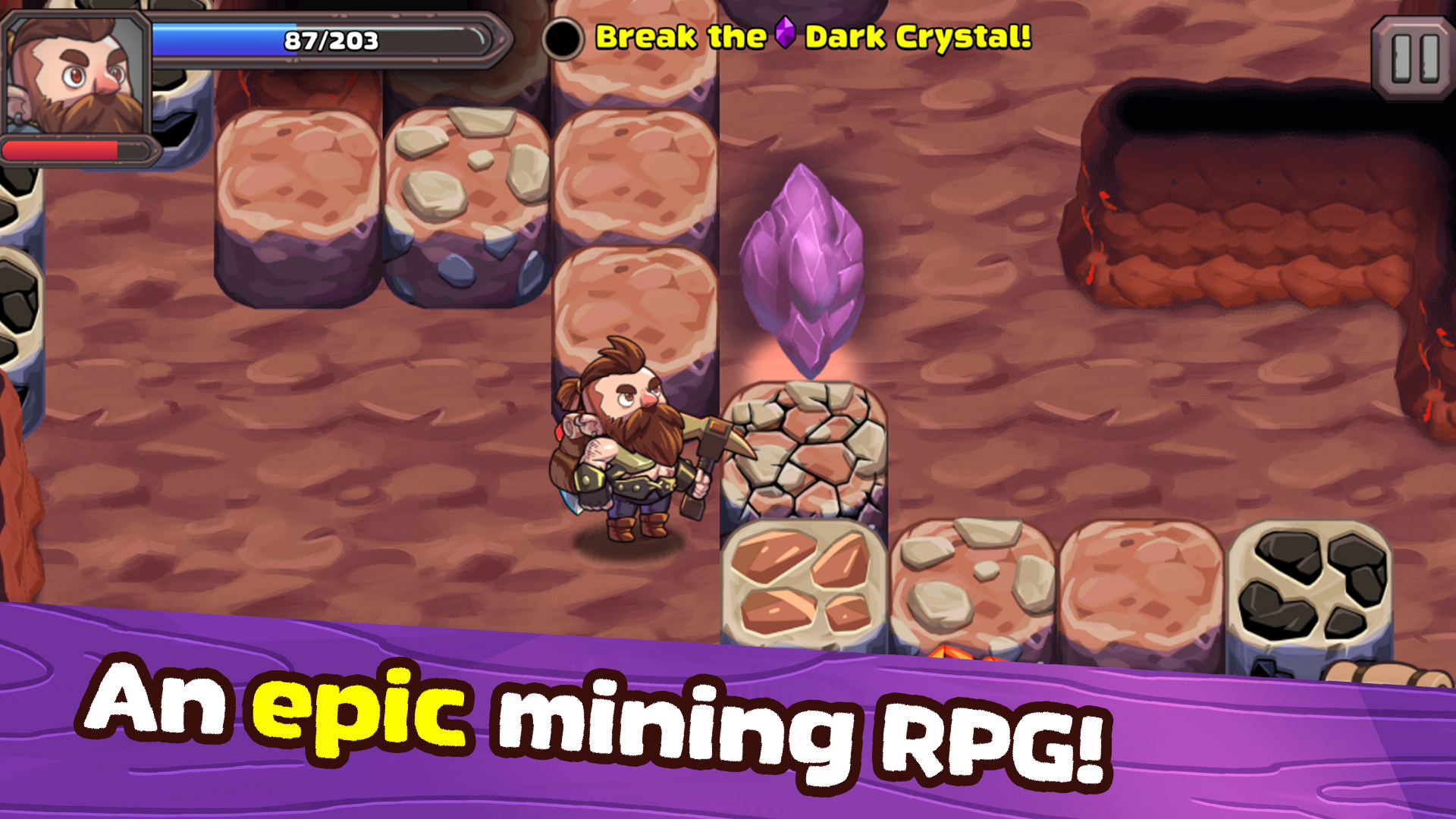 Mine Quest 2: RPG Mining Gameのキャプチャ