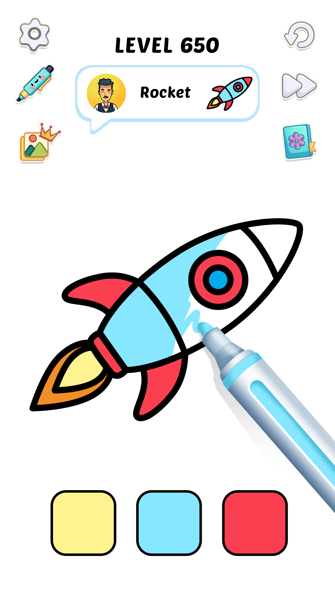 Drawing and Coloring ASMR Game Game Screenshot