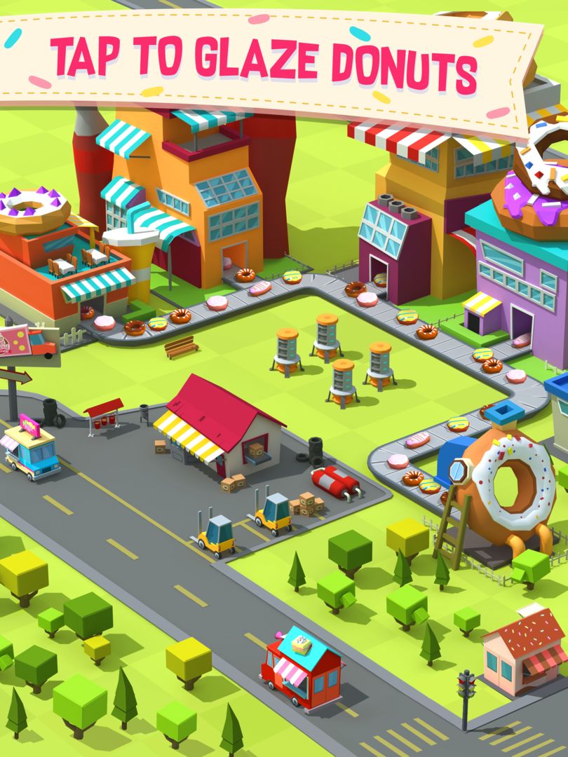 Donut Factory Tycoon Games screenshot game