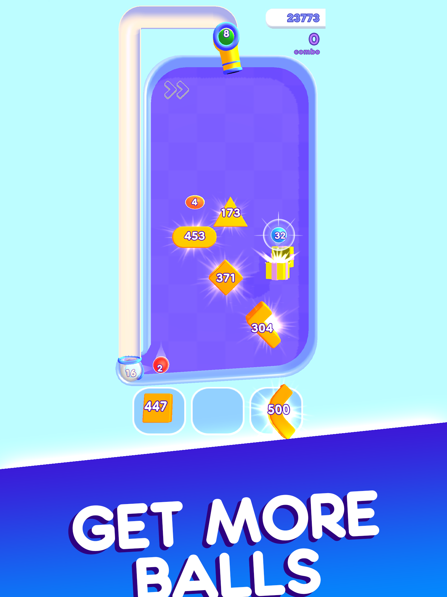 2048 Destruction Balls ゲームのスクリーンショット