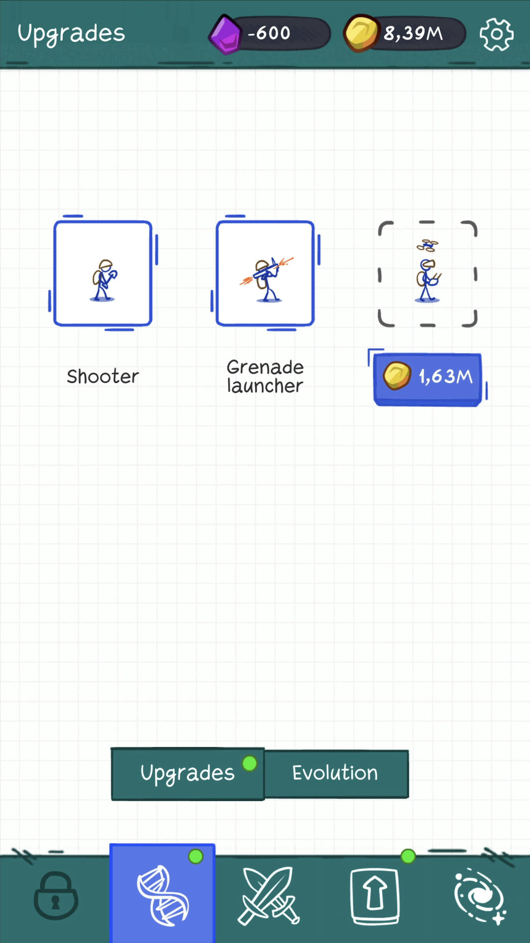 Скриншот игры Evolve or Die: Warrior Battle