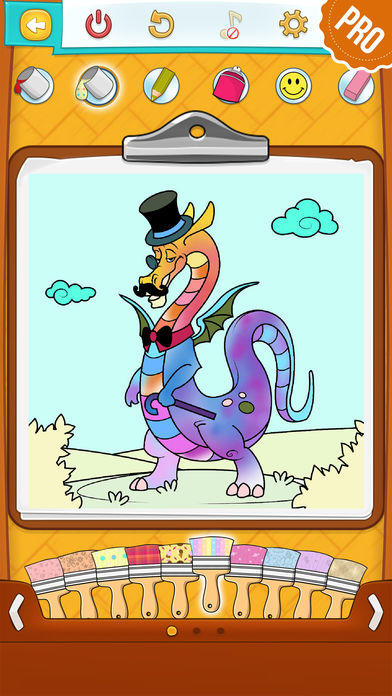 龙填色 PRO - 著色本 儿童 绘画 Game Screenshot