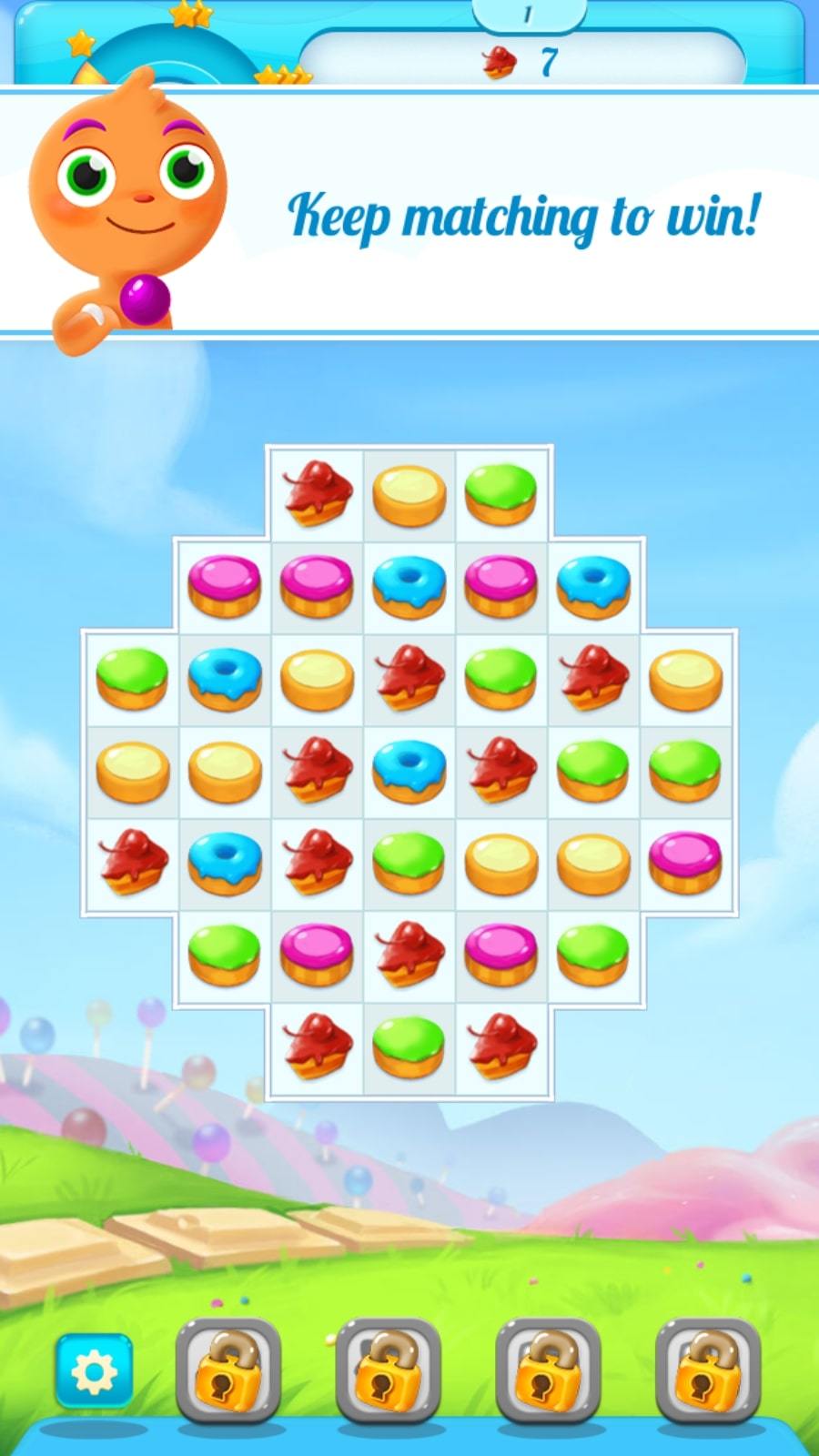 Captura de Tela do Jogo Cookie Crush 4