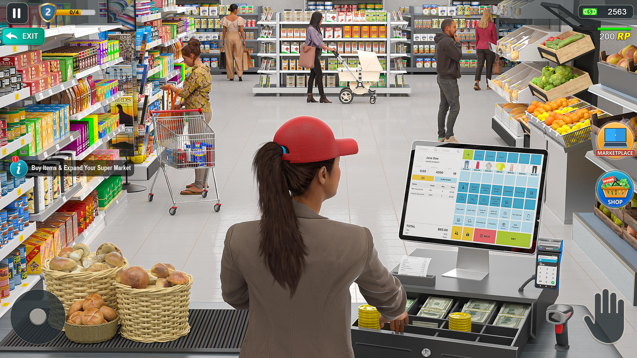 Retail Store Market Simulator Game Screenshot