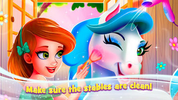 Unicorn Baby Care: Make up! Game Screenshot