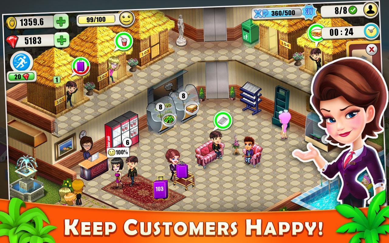 Screenshot of Resort Tycoon-Hotel Simulation