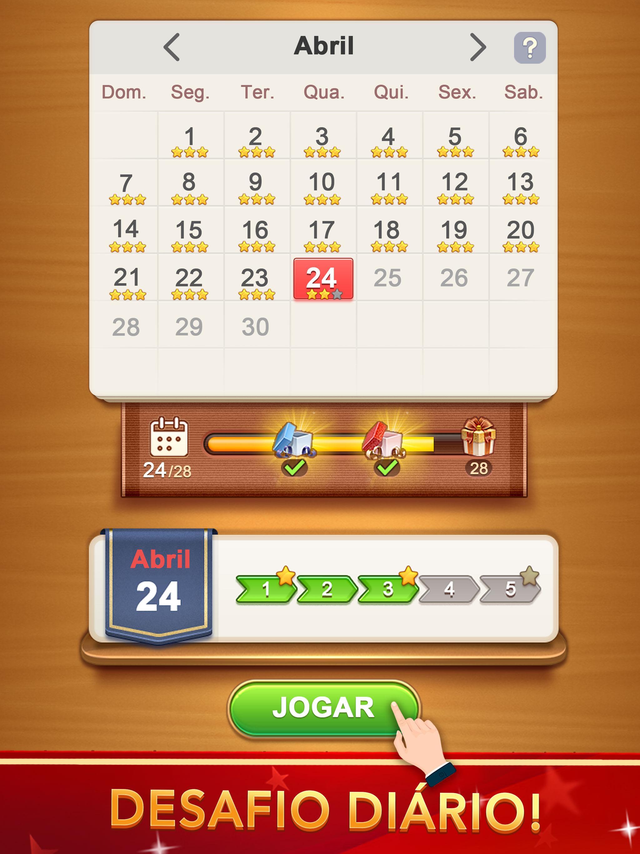 Captura de Tela do Jogo Palavras Conectadas